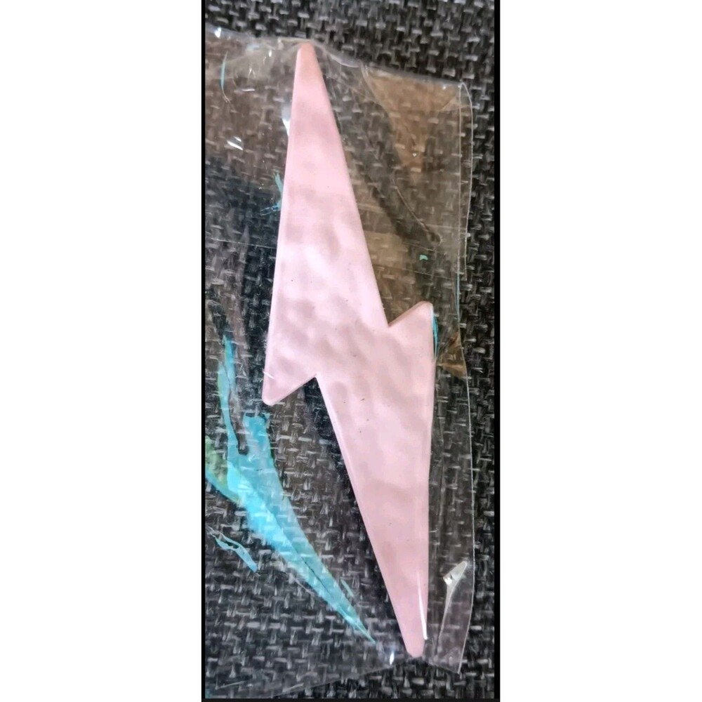 Hair Clip New Girls Ornament Pink Lightening Bolt Decorative